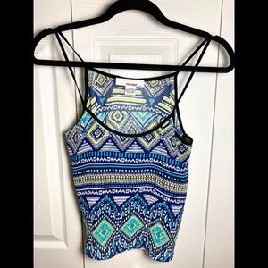 TRIBAL PRINT CROP CAMI